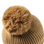 Michigan Kids Winter Earflaps Pom Pom Beanie