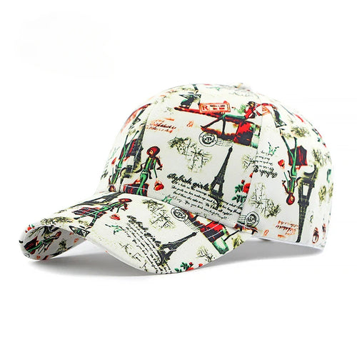 White Comic Strip Baseball Cap