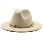Milano Golden Chain Cotton Fedora Hat