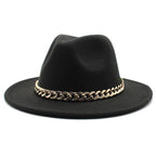 Milano Golden Chain Cotton Fedora Hat