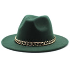 Milano Golden Chain Cotton Fedora Hat