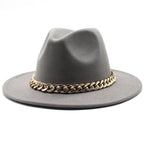 Milano Golden Chain Cotton Fedora Hat
