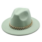 Milano Golden Chain Cotton Fedora Hat