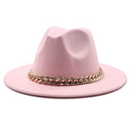 Milano Golden Chain Cotton Fedora Hat