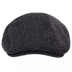 Milford Herringbone Cotton Flat Cap