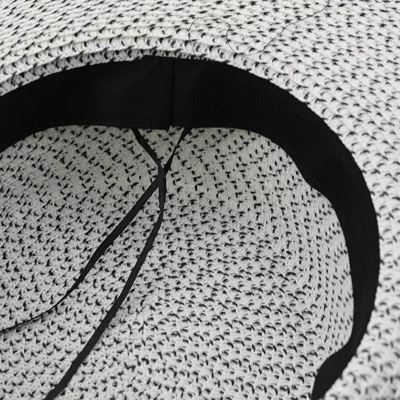 Straw Boater Hat – classic straw hat detail
