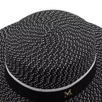 Straw Boater Hat top view – classic straw hat
