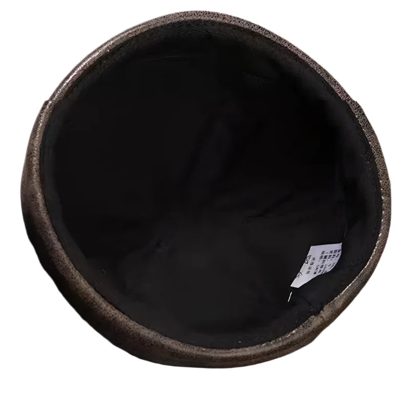 Minsk Vintage Genuine Leather Docker Cap