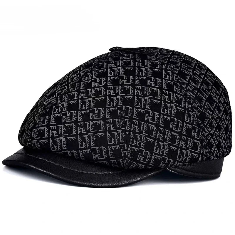 Missouri Genuine Leather Newsboy Cap