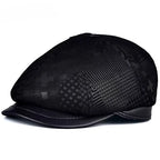 Missouri Genuine Leather Newsboy Cap