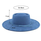 Monaco Wide-Brimmed Suede Porkpie Hat
