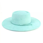 Monaco Wide-Brimmed Suede Porkpie Hat