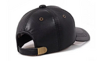 Monaitte Genuine Leather Baseball Cap