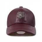 Monaitte Genuine Leather Baseball Cap