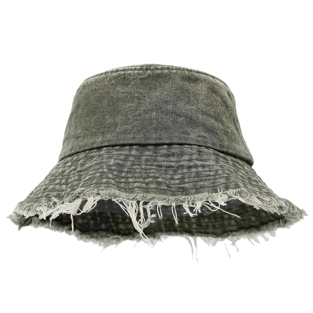 Montana Tassle Edge Denim Bucket Hat