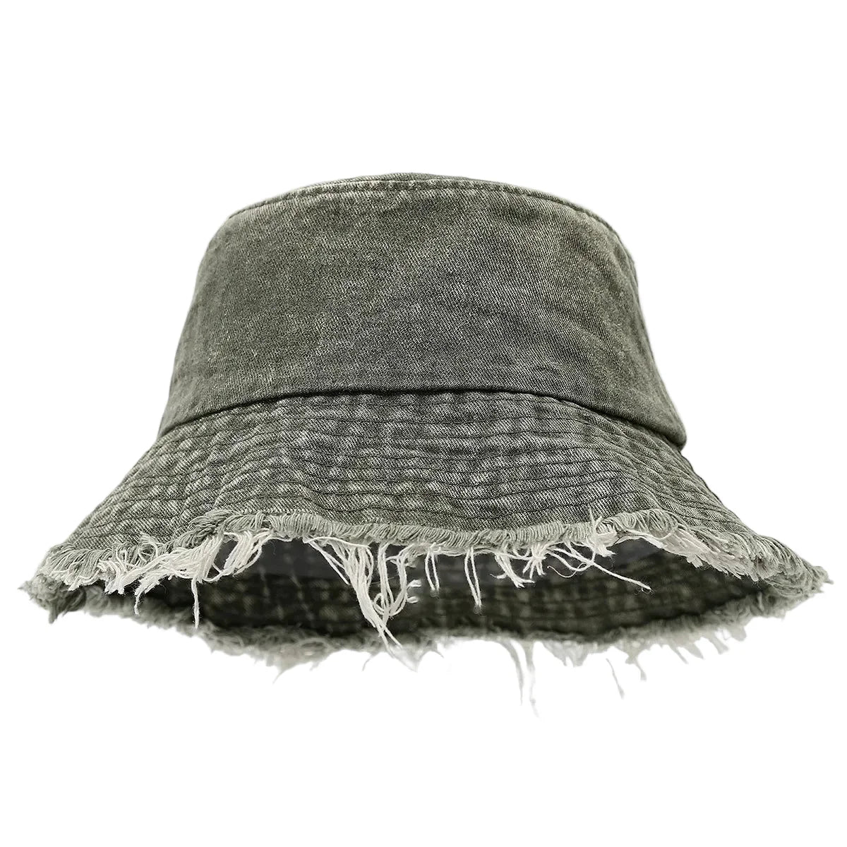 Montana Tassle Edge Denim Bucket Hat