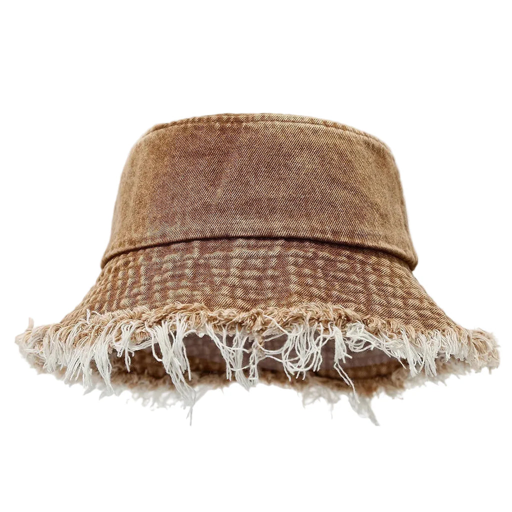Montana Tassle Edge Denim Bucket Hat