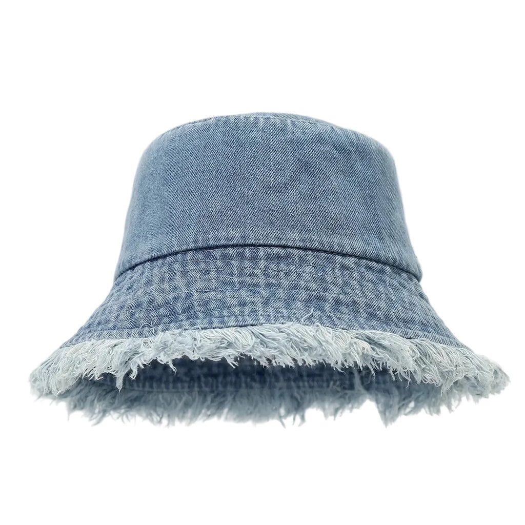 Montana Tassle Edge Denim Bucket Hat