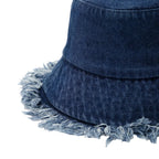Montana Tassle Edge Denim Bucket Hat