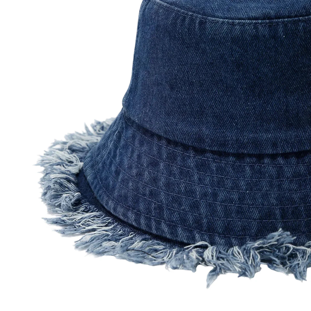 Montana Tassle Edge Denim Bucket Hat