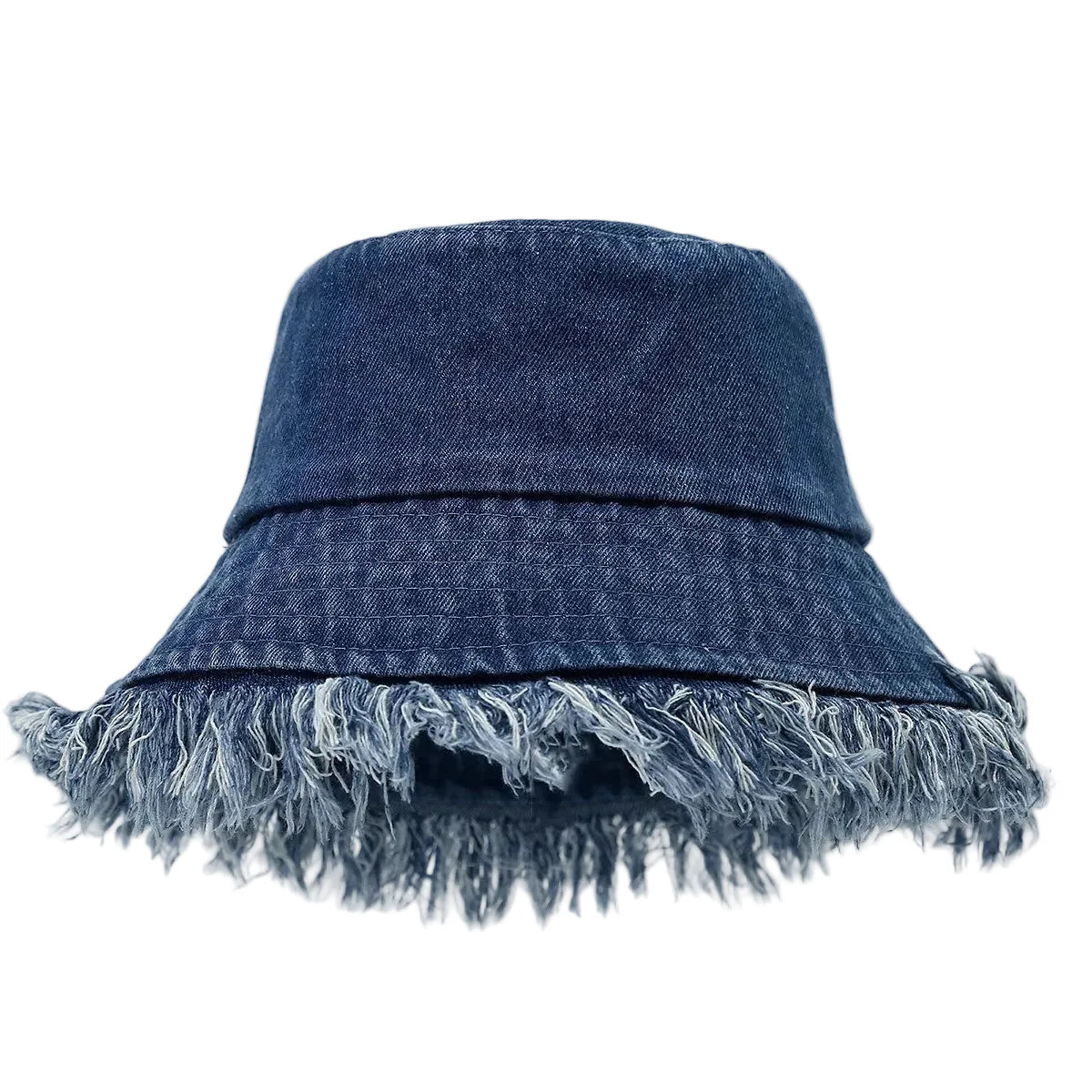 Montana Tassle Edge Denim Bucket Hat