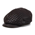 Montclair Genuine Leather Newsboy Cap