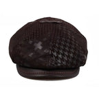 Montclair Genuine Leather Newsboy Cap