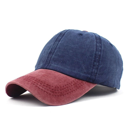 Red Bicolor Baseball Cap