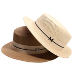 Summer Straw Boater Hat – lightweight straw summer hat