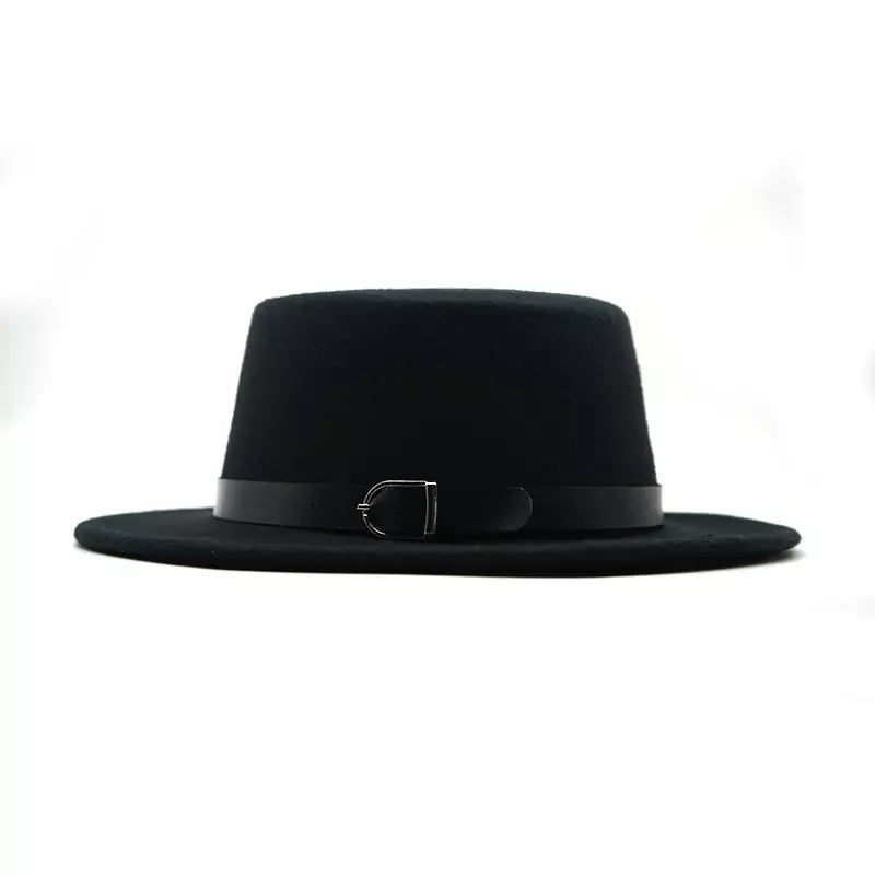 Vintage Boater Hat side view