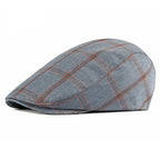 Monza Plaid Cotton Flat Cap