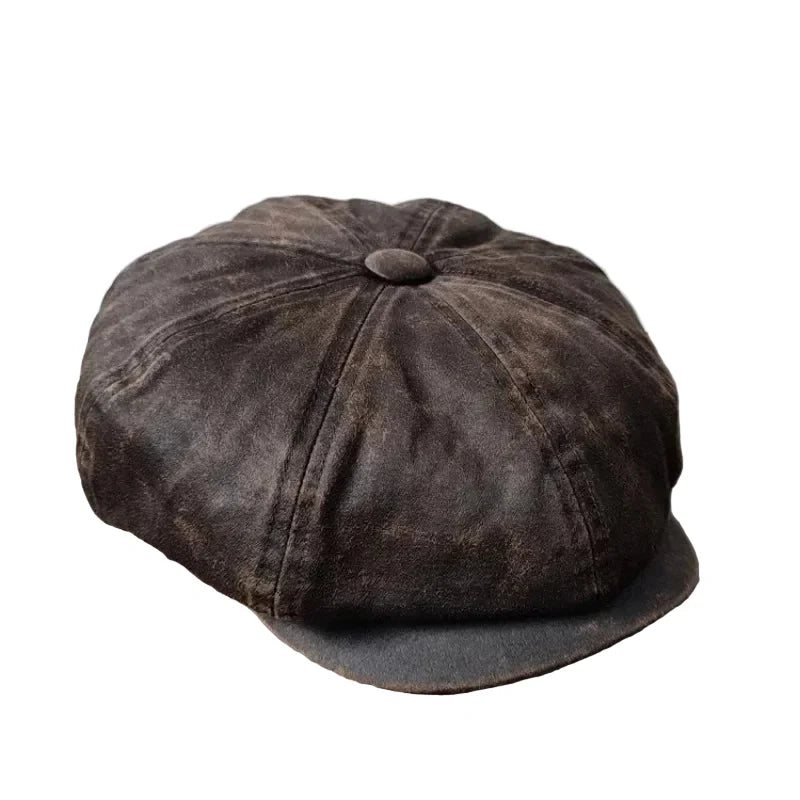 Morrison Vintage Washed Cotton Newsboy Cap
