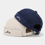 Mountain Silhouette Cotton Docker Cap