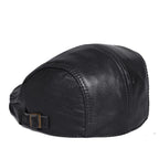 Mulholland Genuine Leather Duckbill Flat Cap