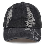 Mumford Scratched Denim Baseball Cap