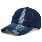 Mumford Scratched Denim Baseball Cap