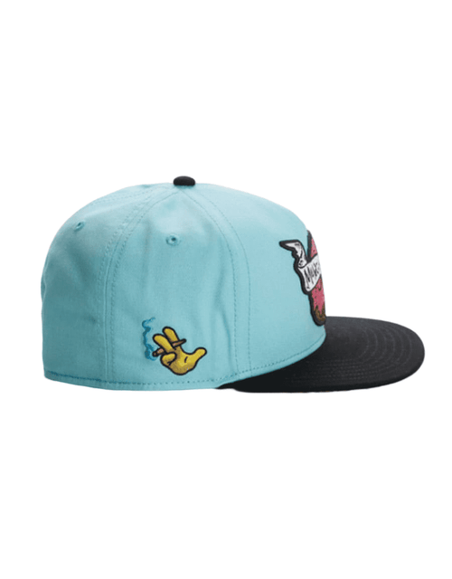 Blue Snapback Cap side view