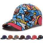 Murakami Cartoon Print Baseball Cap