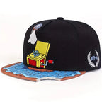 Music Box Donut Bitten Snapback Cap
