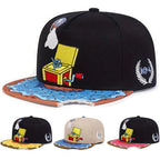 Music Box Donut Bitten Snapback Cap