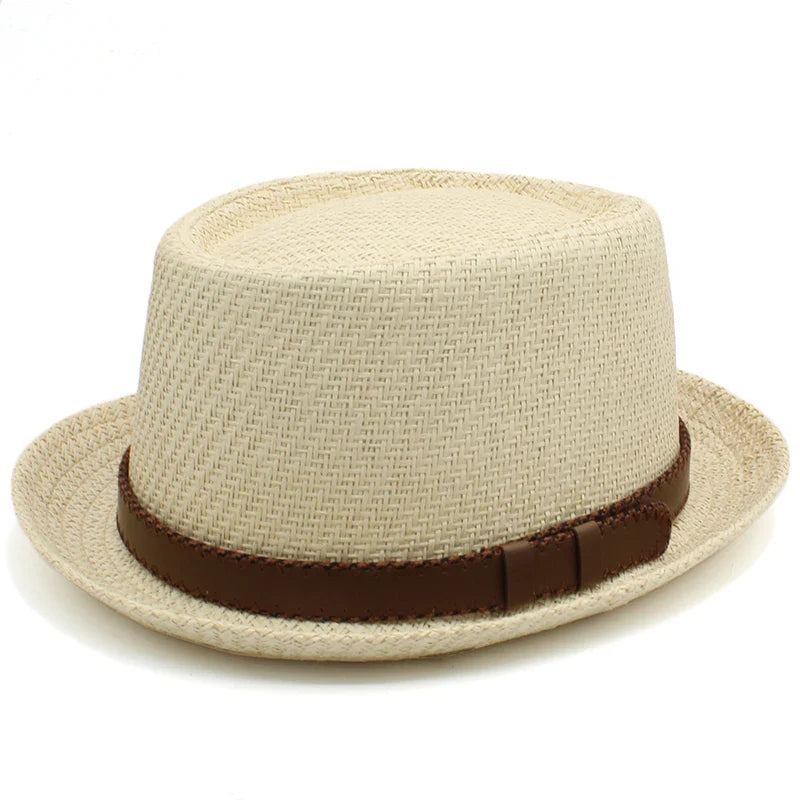 Mykonos Straw Porkpie Hat