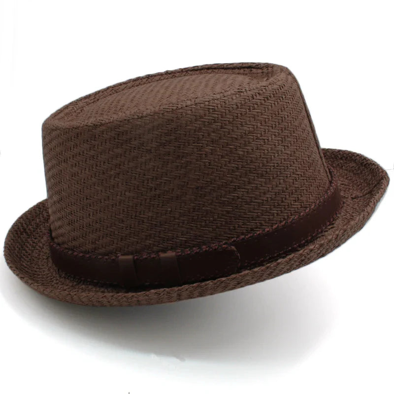 Mykonos Straw Porkpie Hat