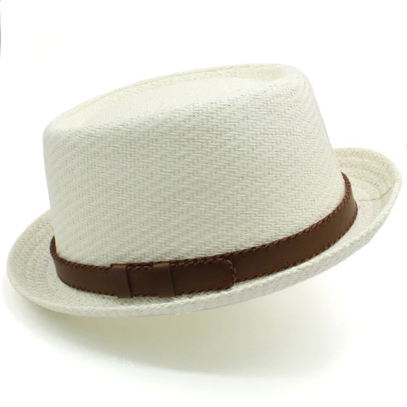 Mykonos Straw Porkpie Hat