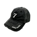 Nº 7 Vintage Ripped Washed Cotton Baseball Cap