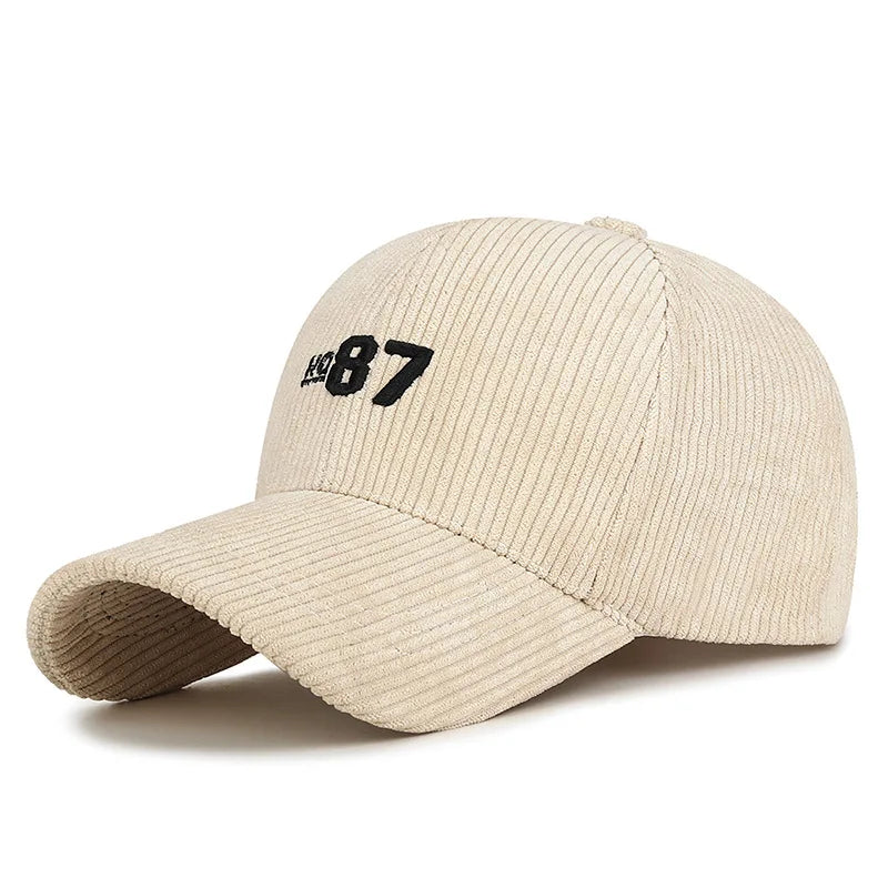 Nº 87 Retro Corduroy Baseball Cap