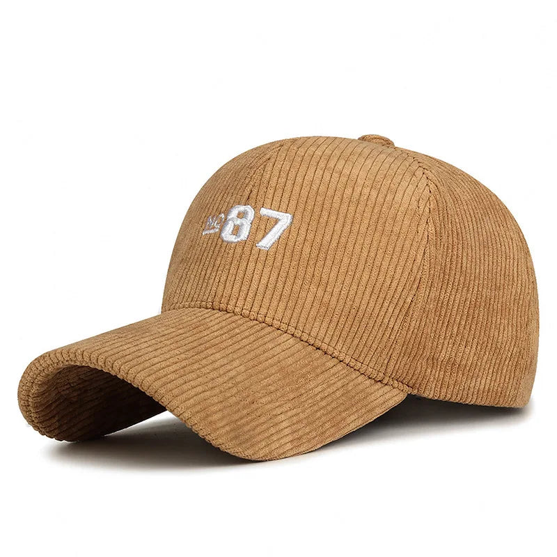 Nº 87 Retro Corduroy Baseball Cap