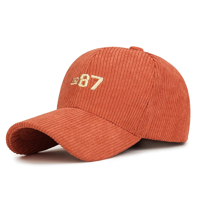 Nº 87 Retro Corduroy Baseball Cap