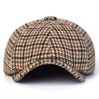 NH Houndstooth Wool Newsboy Cap
