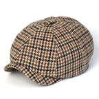 NH Houndstooth Wool Newsboy Cap