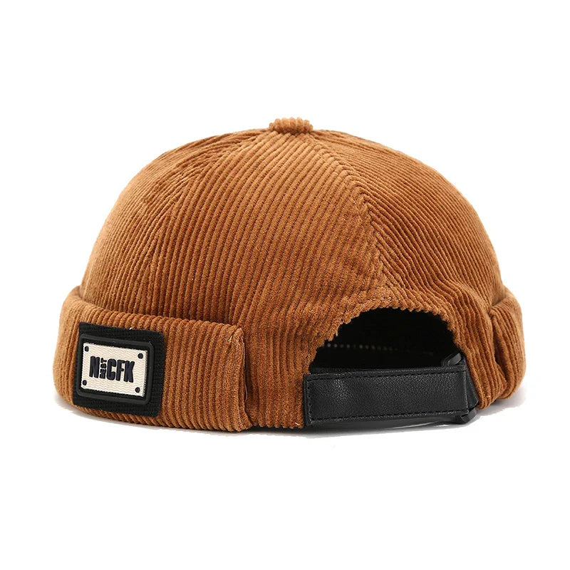 NICFK Corduroy Cotton Docker Cap